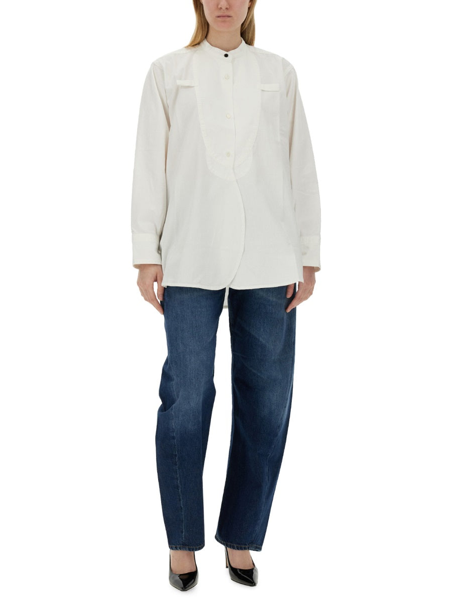 Victoria Beckham washed white cotton shirt — view 2